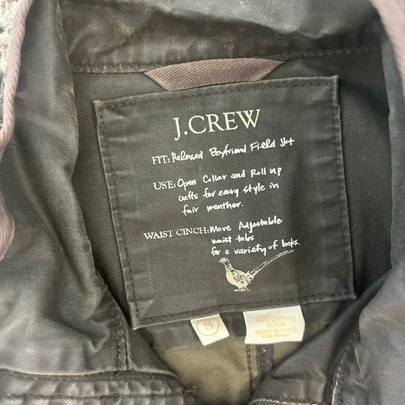 JCrew Relaxed Boyfriend Waxed Field Jacket - S - Picture 3 of 3